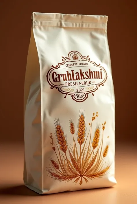 The name of my company is borse food production which makes flour and the name of the flour is gruhlakshmi fresh flour. Please make me the best packaging design for my company.