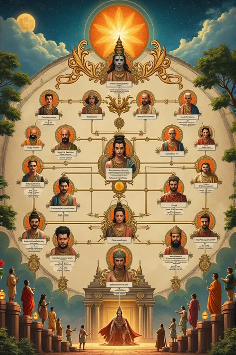 Family tree of Mahabharata 