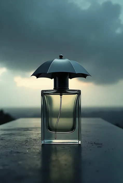 create a perfume that looks like an umbrella and is both masculine and feminine 
 



