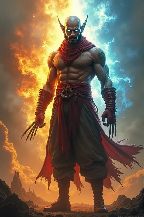 avatar aang combine with wolverine add style like homelander