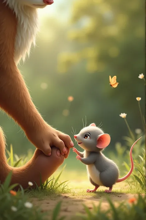 little mouse accidentally ran across his paw. Kids poem 