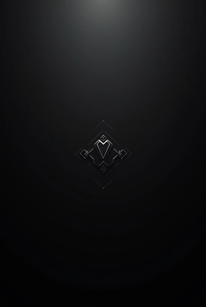 A full screen minimalistic black wallpaper with the name "Mark Silavwe" in the middle, the background is solid dark grey with very futuristic design elements, --chaos 40 --ar 9:20 --v 6