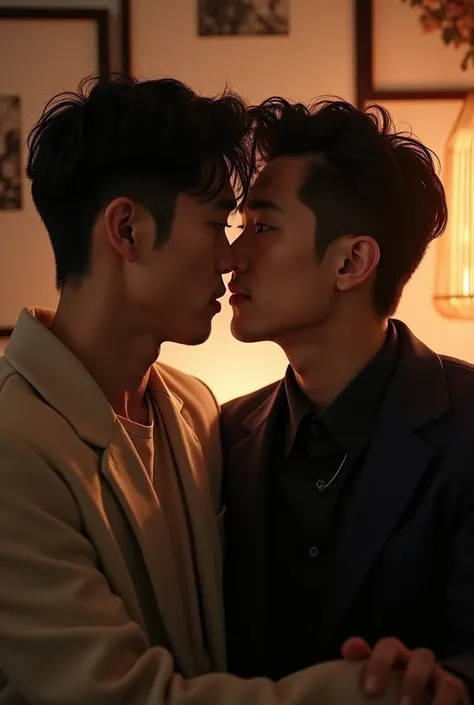 wang yibo man and xiao zhan man kissing 