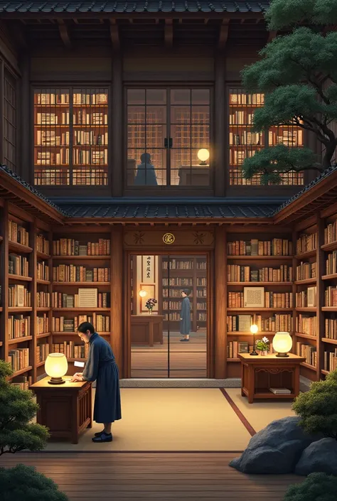 A Japanese library 