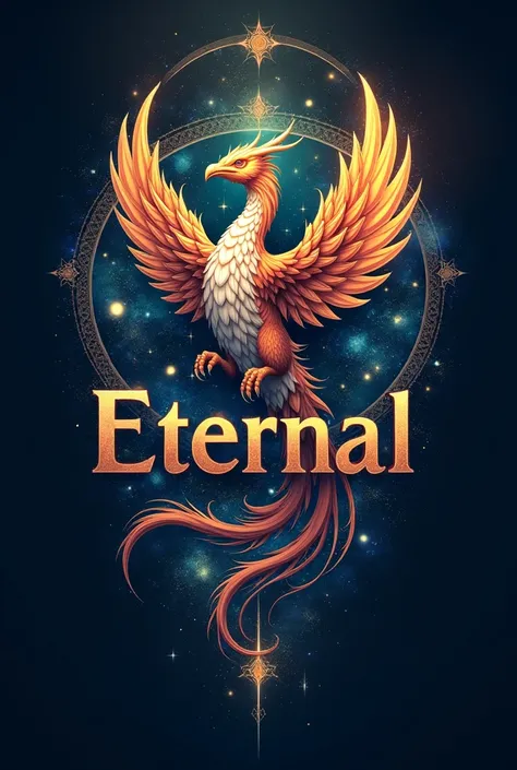 A logo that has to do with the word eternal, combined with an animal that symbolizes eternity and says eternal 2025