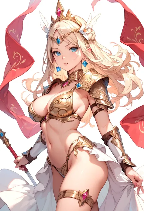 Princess Battle Dress Bikini Armor,Very large breasts,Big Ass,A beautiful woman with a slender waist,Naughty Princess,