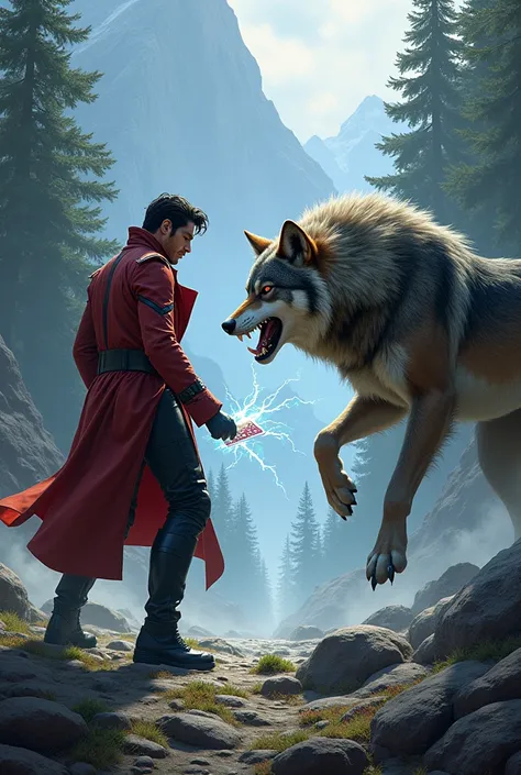 Gambit and a wolf