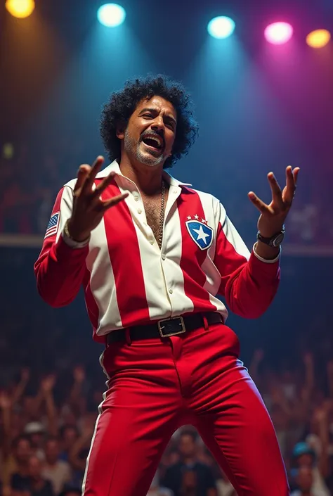 Hector Lavoe with the Puerto Rico jersey