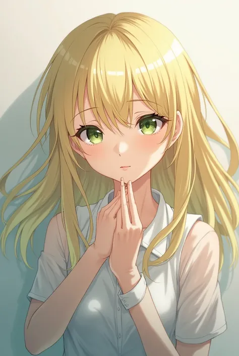 chifuyu_matsuno, blonde hair, green eyes, mem