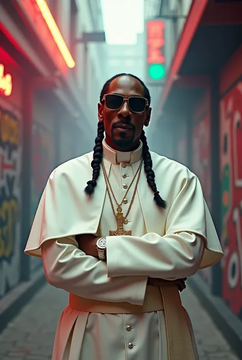 papež františek jako snoop dog