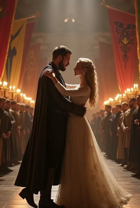 A Baratheon dancing with a Targaryen princess.