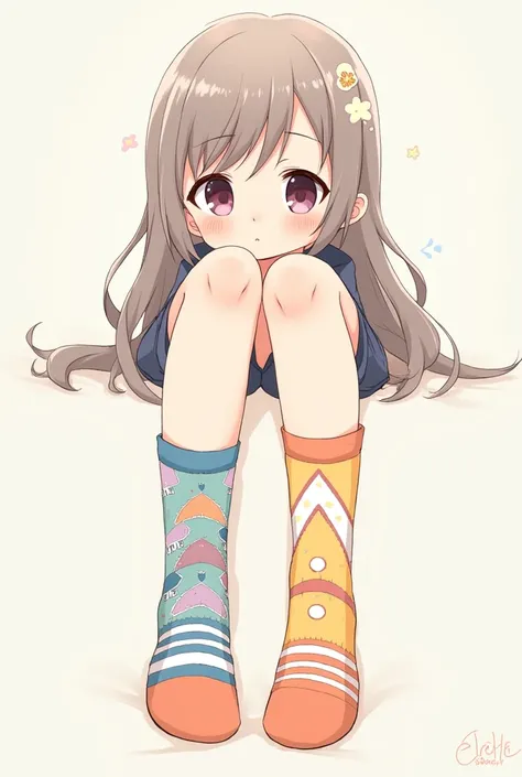 Feet sock girl anime 
