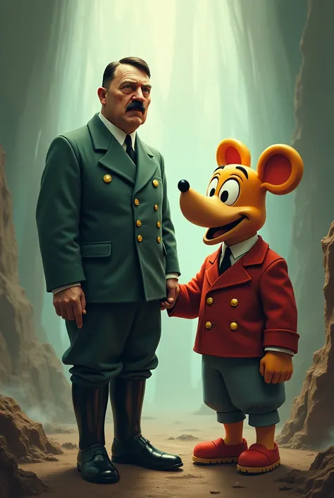 Adolf Hitler with his cousin from Brawl Stars 