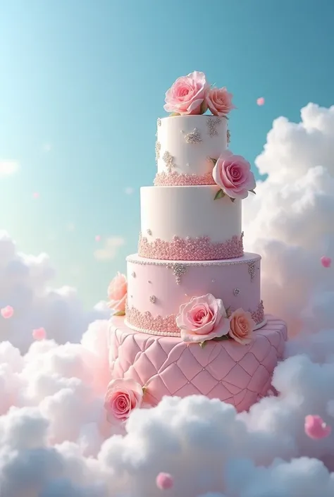 Cakes for women, cloud and sky theme, Luxurious style