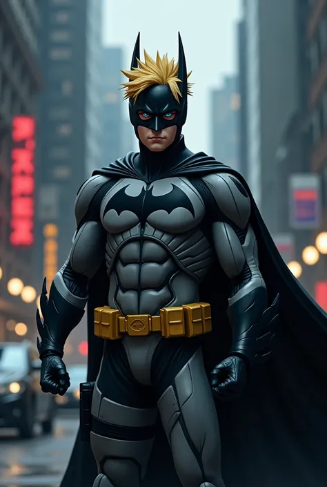 Naruto dressed as Batman.