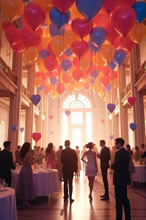 Event decoration with balloons 