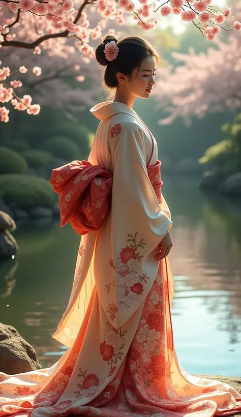 The beauty of Japanese kimono