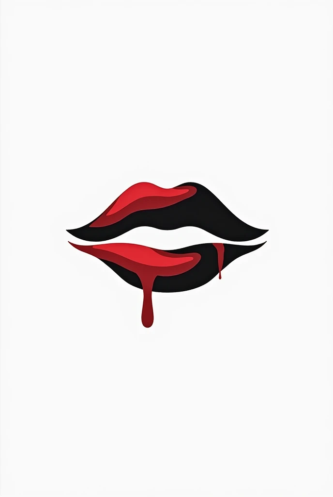 Create a logo for "DEATHLY KISS" com fundo branco. A K-pop group. The style must be modern, Minimalist and Artistic. Use a color palette that is Black, white and red. The logo should appeal to K-Poppers.