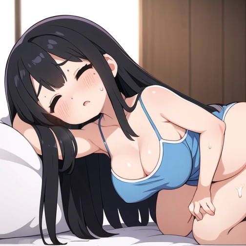 licking armpit, (((high quality, High resolution, ))),(Japanese women,Face,iris,Brown eyes,iris,Black Hair,bangs,Long hair down the back,,Straight hair,Soft lips,Fat muscle,(close your eyes),(Face distorted by pleasure),(((Heavy breathing))),((Sweaty)),vap...