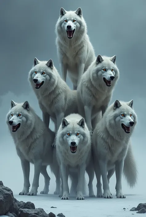 A wolf on top of another wolf on top of another wolf on top of another wolf on top of another wolf on top of another wolf