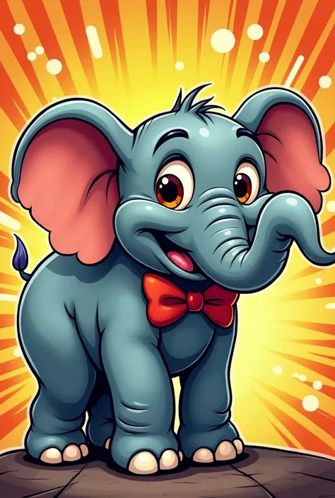 Comic style elephant