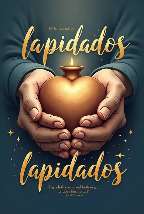 Create a shirt design for a “Lapidated” themed church celebration. Based on the biblical passage from Isaiah 

**Design Elements:**

1. **Image Center:**
   - A pair of hands modeling a heart or clay vase.
   - Includes a subtle glow in the clay to symboli...