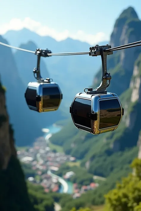 Believe me, the model of a cable car with two cabins and that is visually very good 