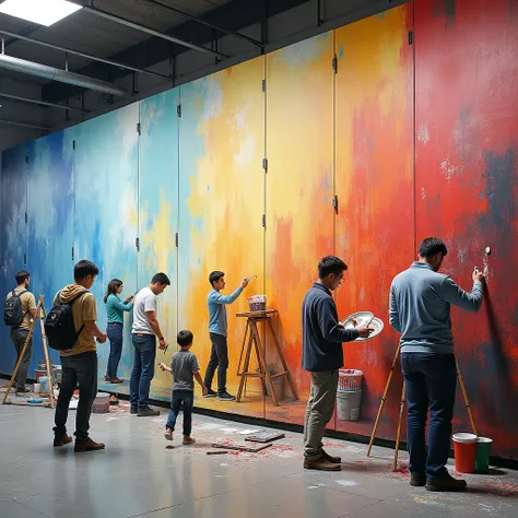 Wall mural and its process