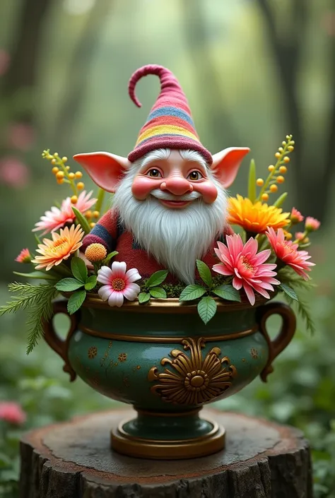 Gnome in a vase