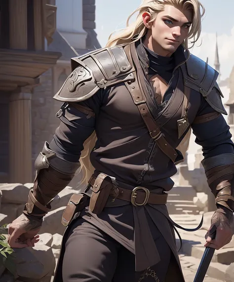 (((solo focus.))) (((single character image.))) (((looks like a great fantasy adventurer.))) ((best quality)), ((masterpiece)), ...