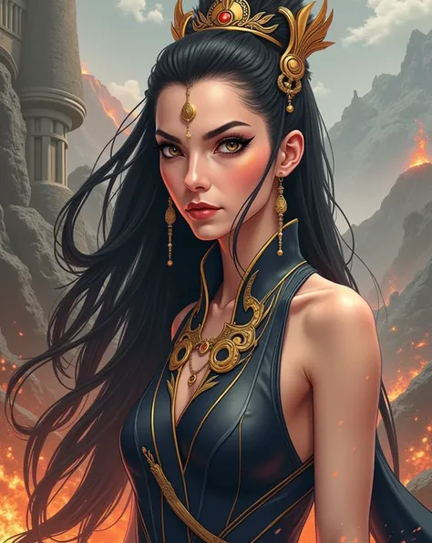 create a consort queen of the fire nation from avatar