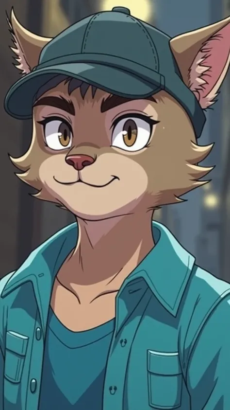 adolescent, blacksad, cap, curly hair with cut sides