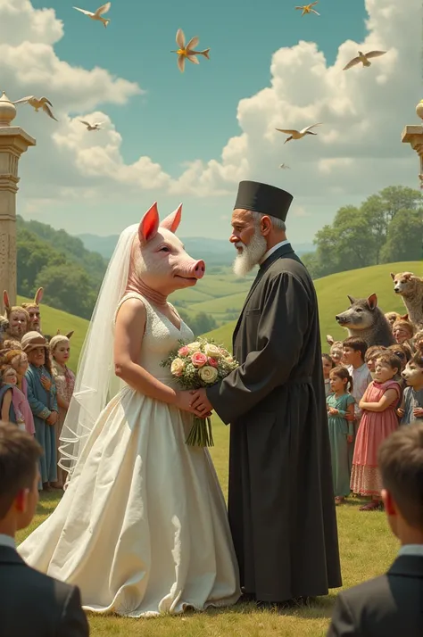 Muslim guy marry pig