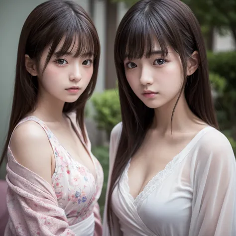 Japanese Clone-girls=Myself, Best Super Perfect Clone-girls Raw Photography Art, 16K, Highest quality, Ultra-high resolution, It&#39;s so unrealistic., An astonishing world view, With an unfathomable sight, In an out-of-this-world situation, Clone-girls of...