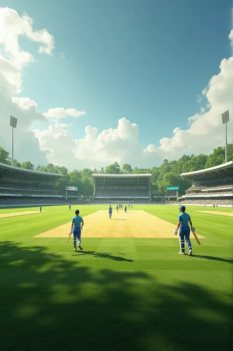 Cricket ground in real view 4k