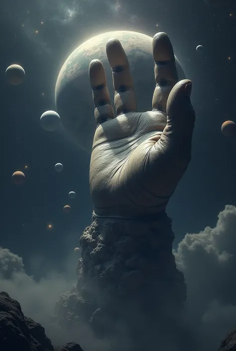 master hand, huge ass, Trying to grab the Earth, solar system