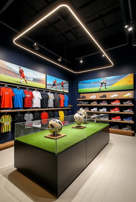 A football and sportswear clothing store. The store doesnt just sell clothes, but also has football models for you to collect. It is a large store located in the heart of Thailand.