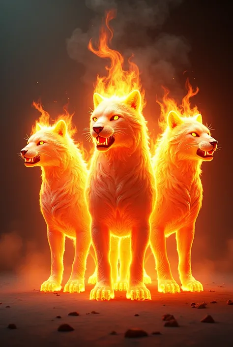 Three flames (animals) 
