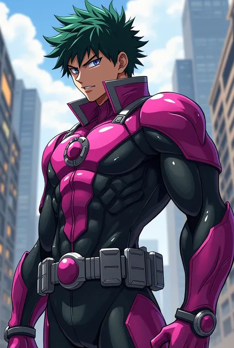 My hero academia hero suit magenta grey black my hero academia