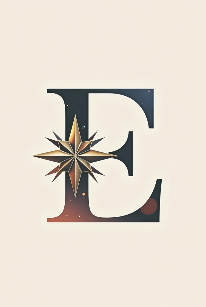 An E styled with a star