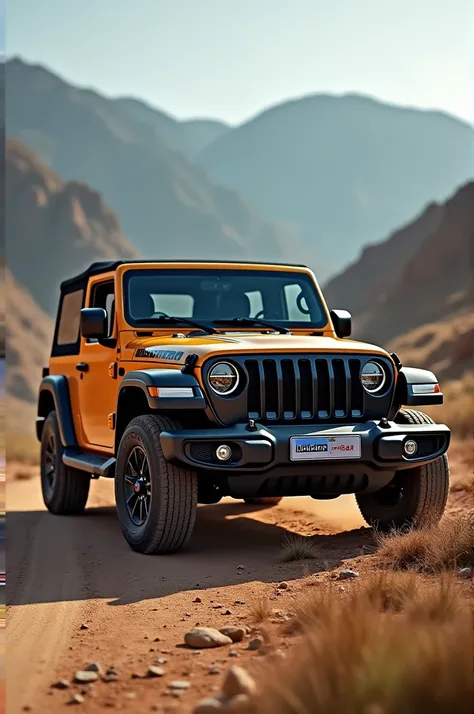 New mahindra thar with 1821 number plate 
