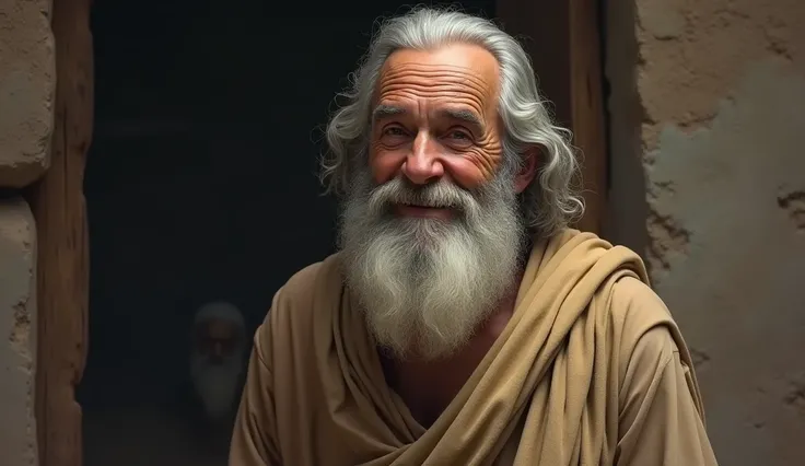 jo from the book of job in the bible notes his death with a slight smile on his face, already very old with a happy countenance