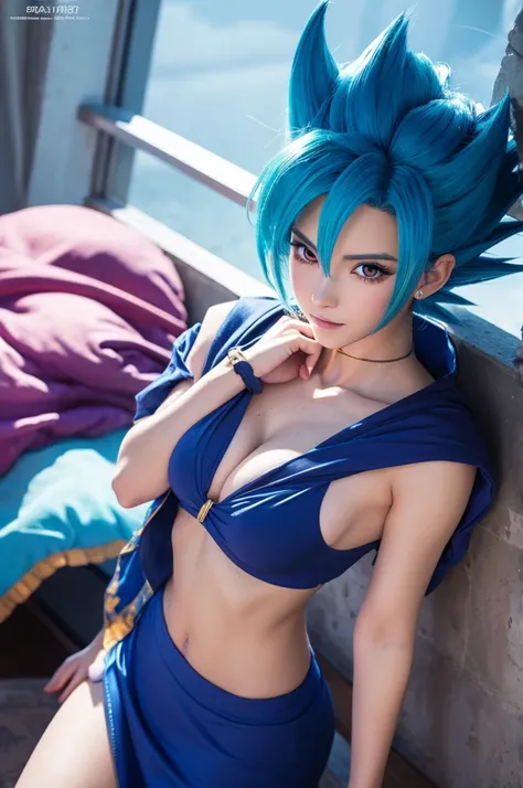 Anime illustration　Dragon Ball　Vegito　Feminization