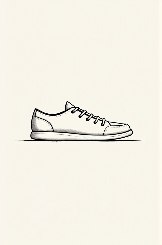 Give a shoe design that is easy and can be drawn by hand