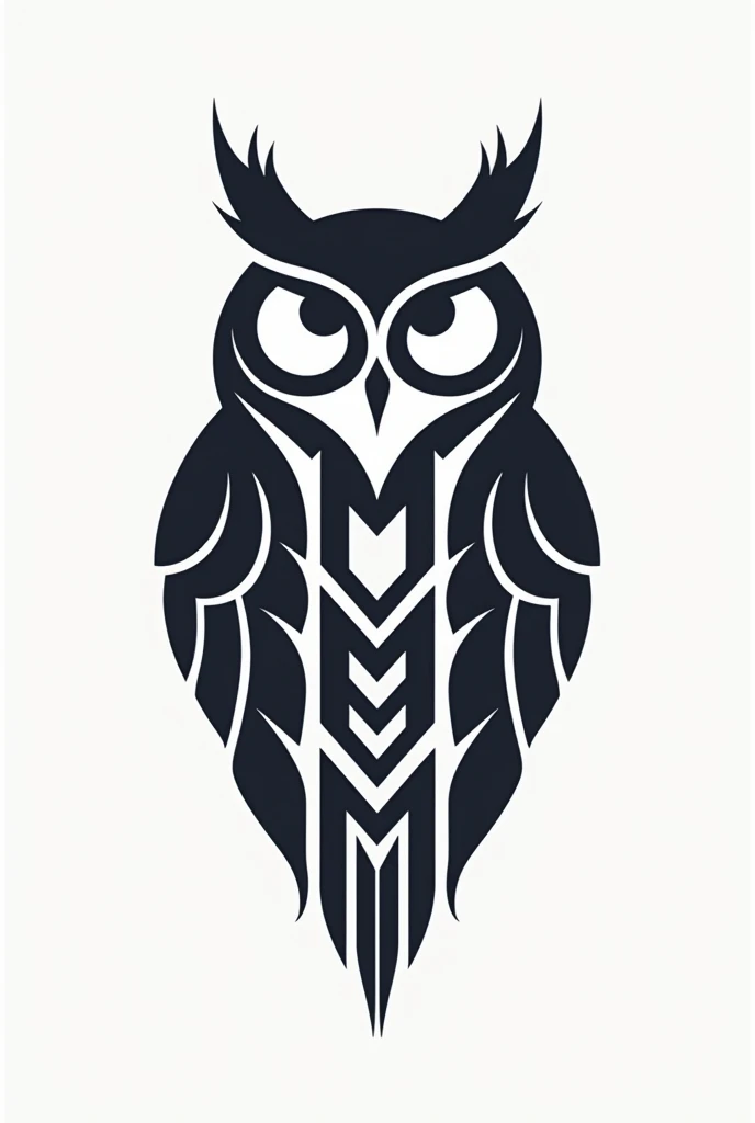 The word Phenomenon with a drawing of an owl so that it looks like the logo of a modern company 
