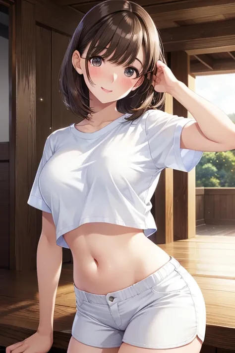 anegasaki nene、Shiny brown hair, Shoulder-length hair (Beautiful brown eyes、Sparkling eyes, Fine grain)、smile、Ultra-detailed eyes、Highly detailed face, Highly detailed eyes,



(Maximum resolution: 1.2), (Ultra-high resolution:1.2), Cinema Lighting, 32K re...