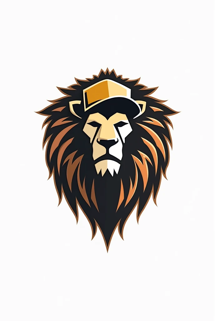 Create a logo and put business name as Brian Anyaman enterprise , and put wallet and cap , background picture as lion