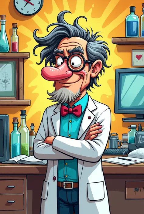 Dr jhatka in cartoon