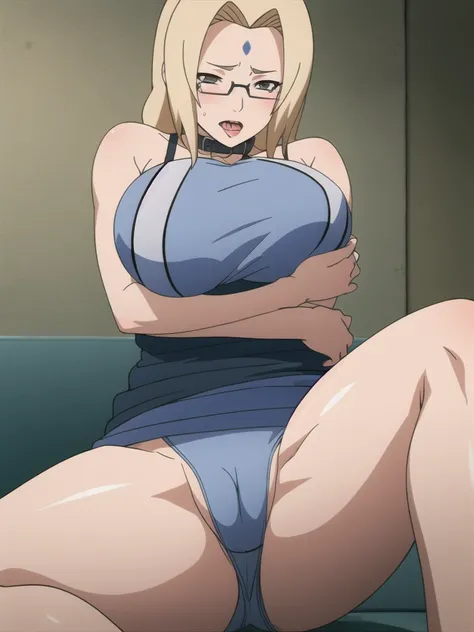 open your mouth wide,View your viewers,NUDE, female masturbation,((lingerie)),((tsunade)),((tsunade milf physique)),(Forehead mark ), ((tucking hair, put the side hair over the ears)),blondes, eye, smile, from the front,Huge breasts,Thick thighs,((Sharp de...