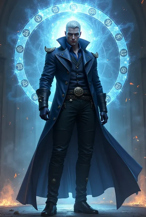 Vergil from devil may cry as God of magic 